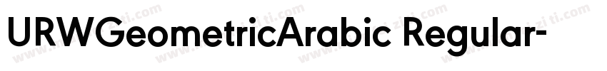 URWGeometricArabic Regular字体转换